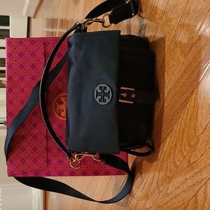 Tory Burch Perry Crossbody (Nylon) Bag, Navy Blue